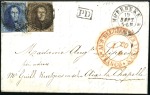 Stamp of Belgium 1850-61, 30 covers with imperf Medallions, noted 1