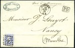 Stamp of Belgium 1870-71 Cover group of 4 items incl. Franco-Prussi