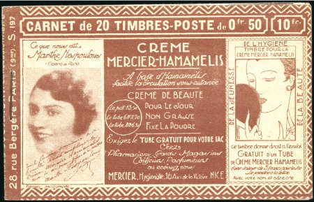 Stamp of Colonies françaises » Algérie 1930 Pêcherie 50c rouge, quatre carnets complets d