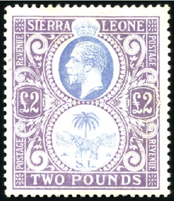 Stamp of Sierra Leone 1900-14, Attractive mint & used collection on albu