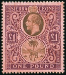 Stamp of Sierra Leone 1900-14, Attractive mint & used collection on albu