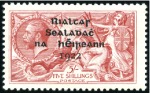 Stamp of Ireland 1922-23, Seahorse mint selection with various over
