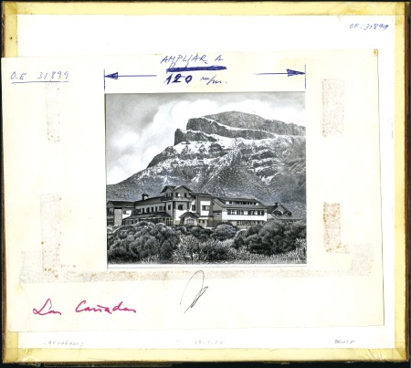 Stamp of Spain 1976 2p Mount Guajara (Teneriffe) essay group incl
