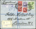 Stamp of British Occupation of Italian Colonies » Eritrea Collection of 120+ covers/cards written up on albu