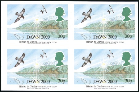 Stamp of Tristan da Cunha 2000 Millennium 30p Winter Sunshine imperforate bl