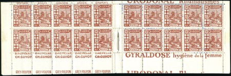 Stamp of Colonies françaises » Algérie 1926 Casbah 15c, deux carnets complets de 20 timbr