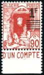Stamp of Colonies françaises » Algérie 1940 Casbah 1F sur 90c : sélection avec six blocs 