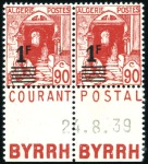 Stamp of Colonies françaises » Algérie 1940 Casbah 1F sur 90c : sélection avec six blocs 