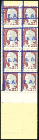 Stamp of Colonies françaises » Algérie 1962 0.25 Marianne de Decaris, cinq carnets comple