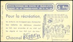 Stamp of Colonies françaises » Tunisie 50c noir Mosquée Halfaouine, ceux carnets complets