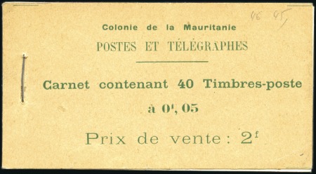 Stamp of Mauretania 1915 5c vert-jaune et vert en carnet complet de 40