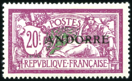 Stamp of Colonies françaises » Andorre (Poste française) 1931 Première émission, série complète avec charni