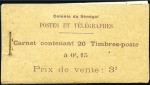 Stamp of Colonies françaises » Sénégal 1917 15c rouge et brun-violet en deux carnets comp