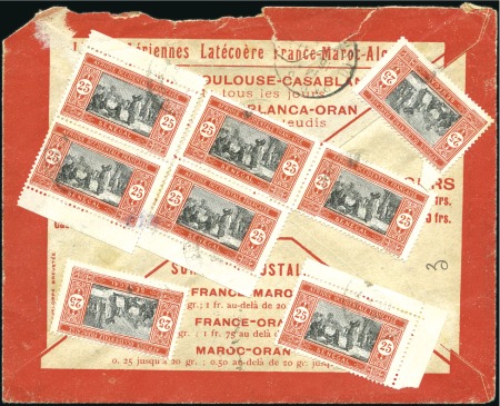 Stamp of Colonies françaises » Sénégal 1922 25c Rouge et noir de carnet : douze exemplair