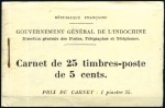 Stamp of Colonies françaises » Indochine 5c Bayon d'Angkor, deux carnets complets de 25 tim
