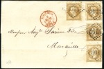 Stamp of Colonies françaises » Tunisie 1858-82, Collection ancienne sur le bureau françai
