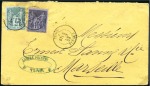 Stamp of Colonies françaises » Tunisie 1858-82, Collection ancienne sur le bureau françai