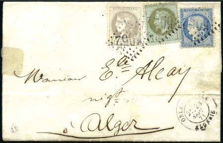 Stamp of Colonies françaises » Algérie 1751-1900, Collection ancienne et fournie de lettr