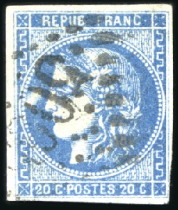 Stamp of France » Collections 1870-71, Collection sur l'émission de Bordeaux en 