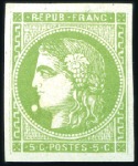 Stamp of France » Collections 1870-71, Collection sur l'émission de Bordeaux en 