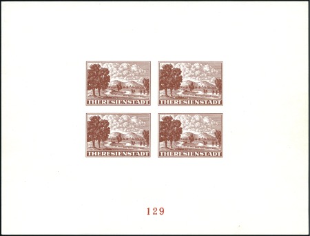 Stamp of Czechoslovakia 1944 BOHEMIA & MORAVIA - RED CROSS souvenir sheet 
