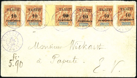 Stamp of Colonies françaises » Océanie 1886-1950, Petit stock de Tahiti et Océanie en cla