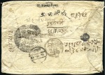 Stamp of Nepal 1876-1959, Cover group of ca.100 items incl. early