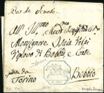 Stamp of Italian States » Sardinia GROUP OF FOUR CAVALLINI COVERS

1819 15c Blue us