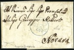Stamp of Italian States » Sardinia GROUP OF FOUR CAVALLINI COVERS

1819 15c Blue us