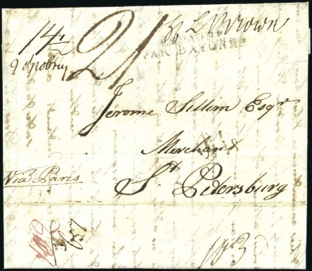 Stamp of Russia » Russia / Soviet Union Collections and Lots 1740-1864 RUSSIA - PREPHILATELY: DOMESTIC & INTE
