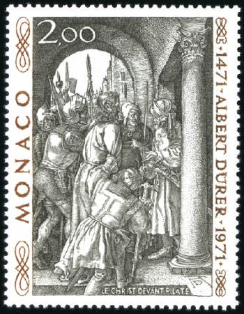Stamp of Colonies françaises » Monaco 1972 Monaco erreur Albert au lieu de Albrecht Düre