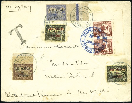 Stamp of Colonies françaises » Wallis et Futuna 1932 Lettre de Binhthuy, Indochine pour Mata-Utu,
