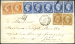 Stamp of Large Lots and Collections 1788-1898, EUROPE group of 23 covers, mostly Franc