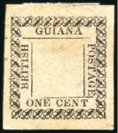 Stamp of British Guiana 1853-1921, Mostly used selection incl. 1853-59 1c 