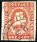 Stamp of British Guiana 1853-1921, Mostly used selection incl. 1853-59 1c 