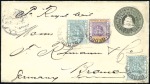 Stamp of British Guiana 1868 & 1897, Pair of covers with 1868 (Aug 25) wra