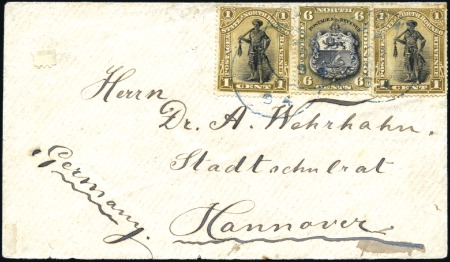 Stamp of North Borneo 1894 (Oct 24) Envelope to Germany with 1894 Pictor