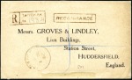 Stamp of Malaysia » Malaysian States » Johor 1925 (Dec 5) Envelope sent registered to England b