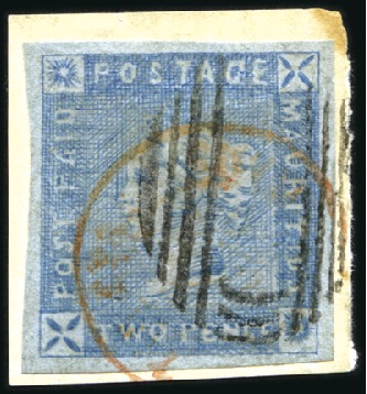 Stamp of Mauritius » 1859 Lapirot Issue » Early Impressions (SG 36-37) 1859 Lapirot 2d blue, early impression, good to ve