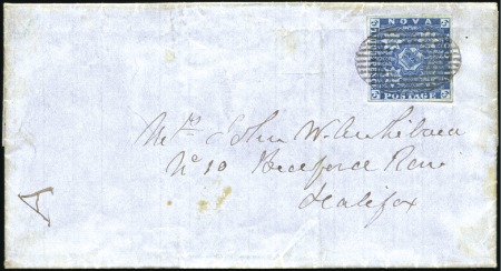 Stamp of Canada » Nova Scotia 1857 (Sep 26) Entire from Sherbrook to Halifax wit