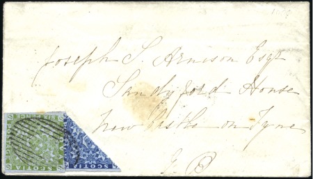 Stamp of Canada » Nova Scotia 1860 (May 20) Envelope from Pictou to England with