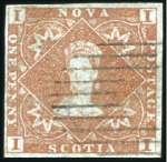 Stamp of Canada » Nova Scotia 1851-60 Used selection from 1d to 6d incl. 1d sing