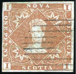 Stamp of Canada » Nova Scotia 1851-60 Used selection from 1d to 6d incl. 1d sing