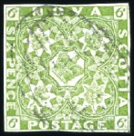 Stamp of Canada » Nova Scotia 1851-60 Used selection from 1d to 6d incl. 1d sing