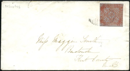 Stamp of Canada » New Brunswick 1858 (Oct 25) Envelope from Richibucto to Bouchtou