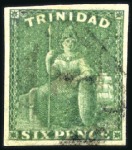 Stamp of Trinidad and Tobago 1851-82, Mint & used collection from the first Bri