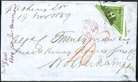 Stamp of South Africa » Cape of Good Hope 1859 (Dec 19) Wrapper to England with 1855-63 1s d