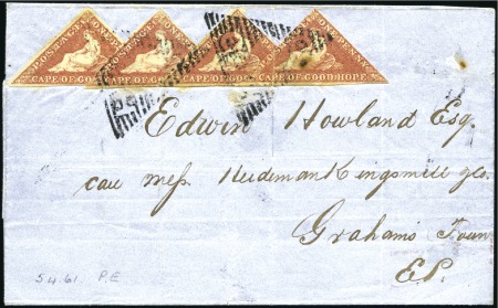 Stamp of South Africa » Cape of Good Hope 1861 (Apr 5) Wrapper from Port Elizabeth to Graham