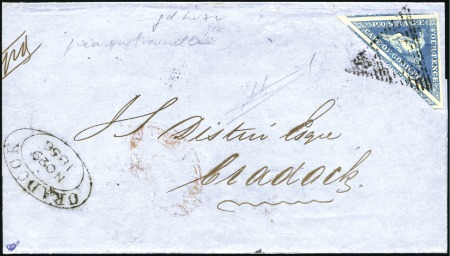 Stamp of South Africa » Cape of Good Hope 1856 (Nov 25) Wrapper from Port Elizabeth to Crado