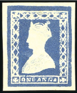 Stamp of India 1890 Essay reprint of the 1a "Gothic Crown" in dee